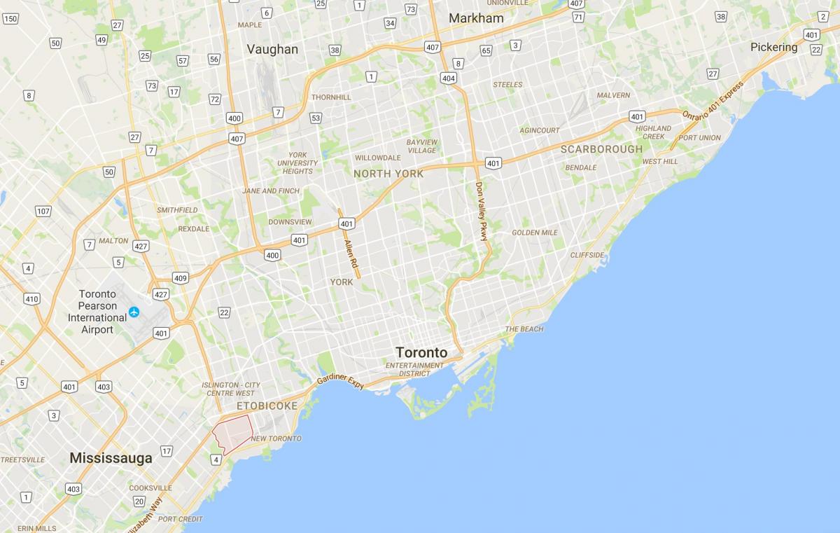 Mappa di Alderwood Parkviewdistrict Toronto