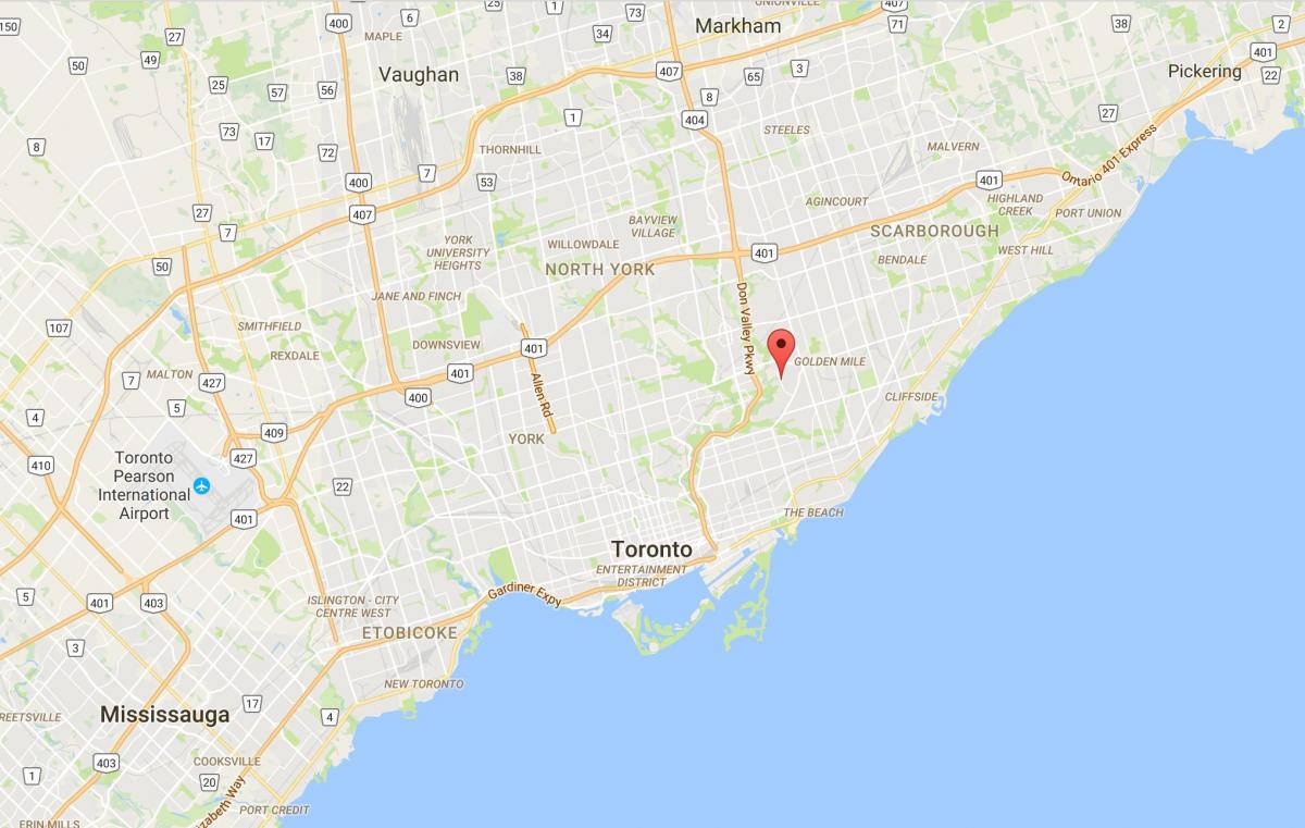 Mappa di Bermondsey distretto di Toronto