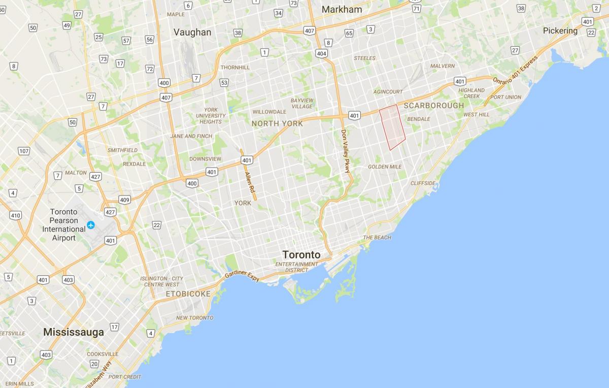 Mappa del Dorset, Park district di Toronto