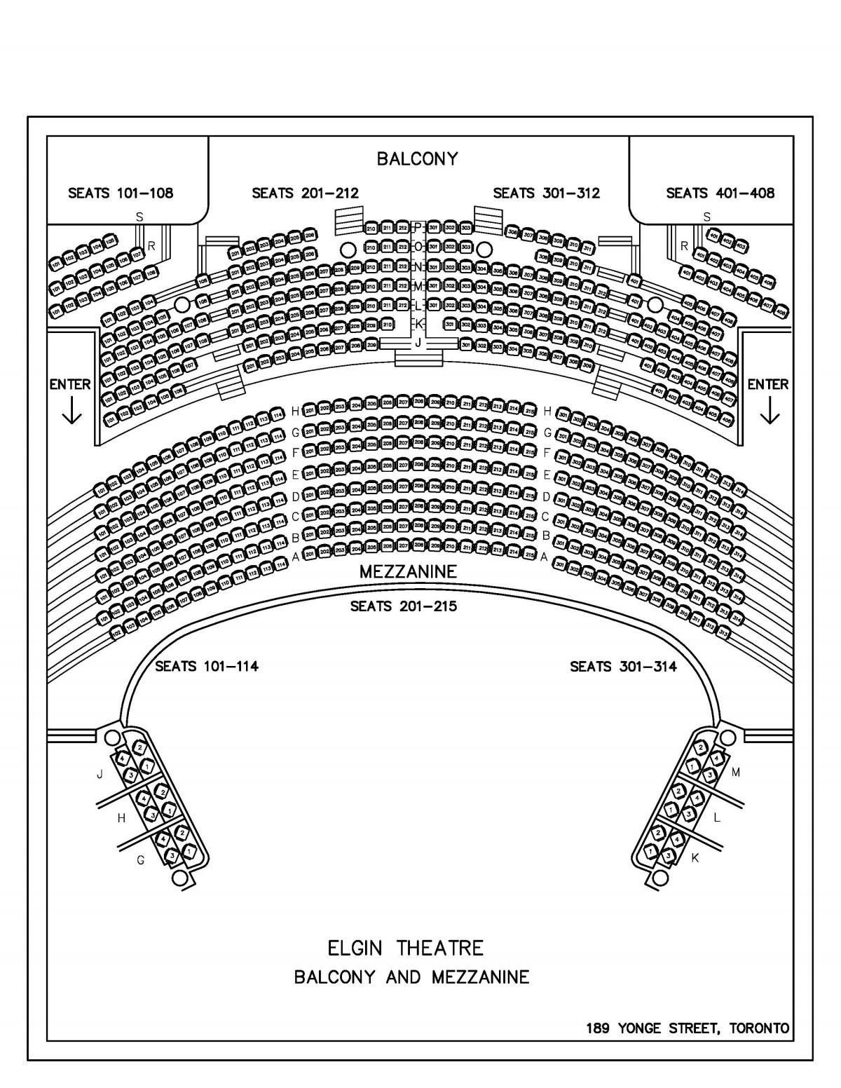 Mappa di Elgin & Winter Garden Theatre