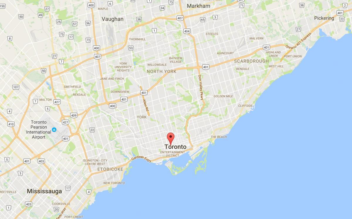 Mappa di Grange Park district di Toronto