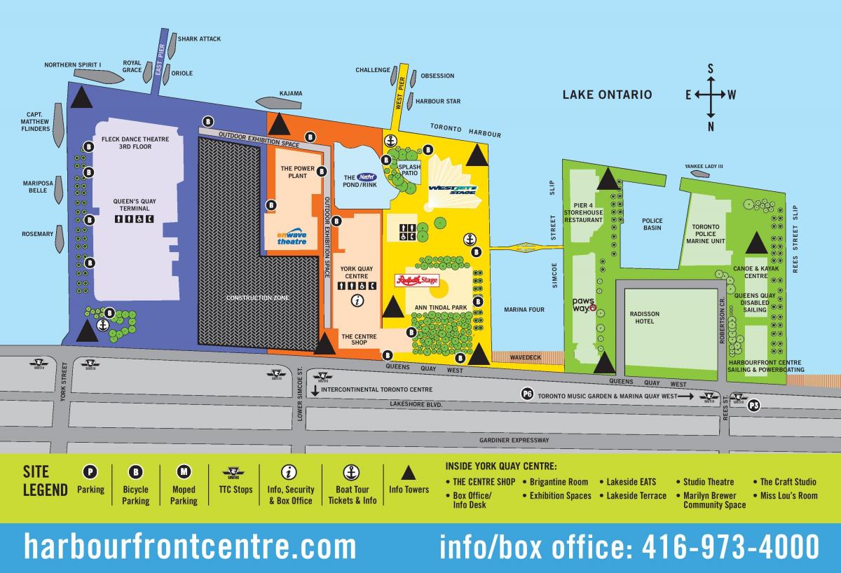 Mappa di Harbourfront Centre