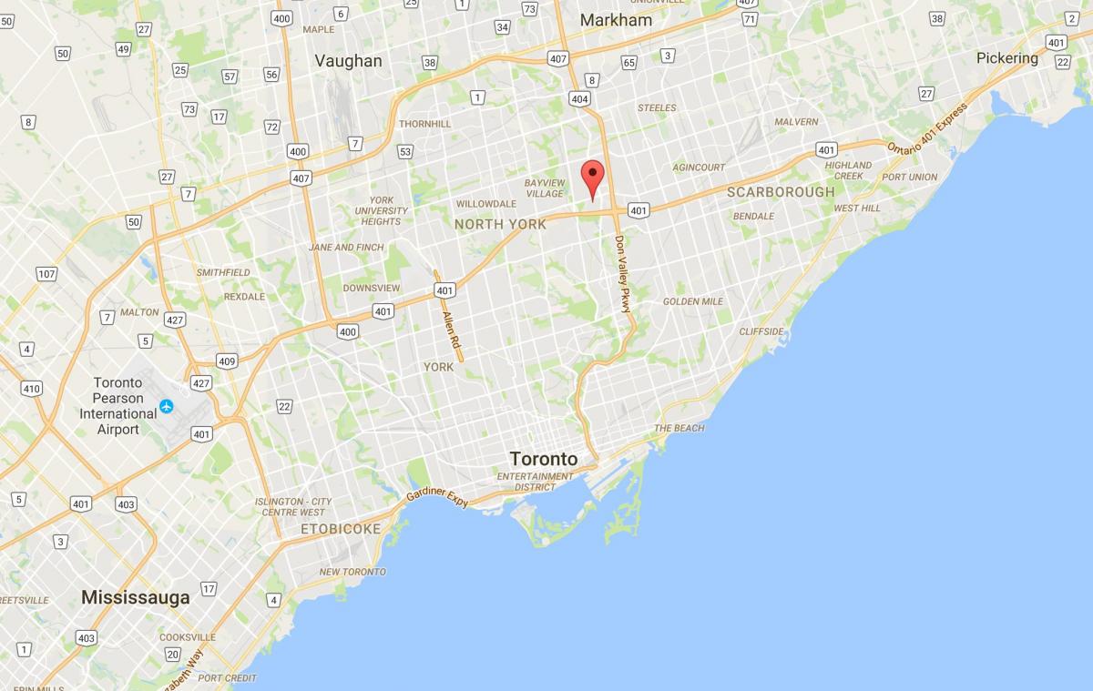 Mappa di Henry Agriturismo distretto di Toronto