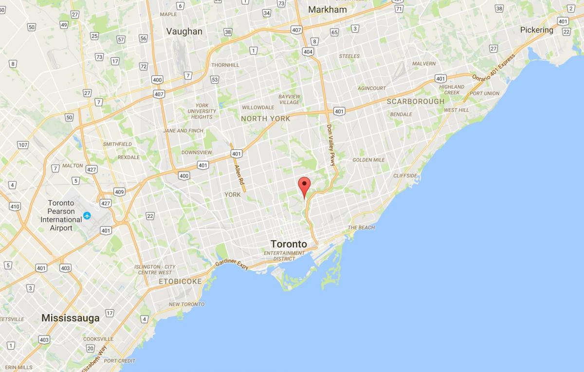 Mappa del Governatore del distretto di Ponte Toronto