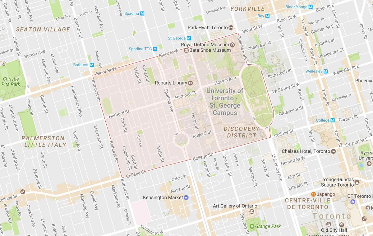 Mappa dell'Università di Toronto