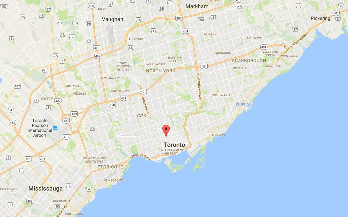 Mappa di università campus di Toronto