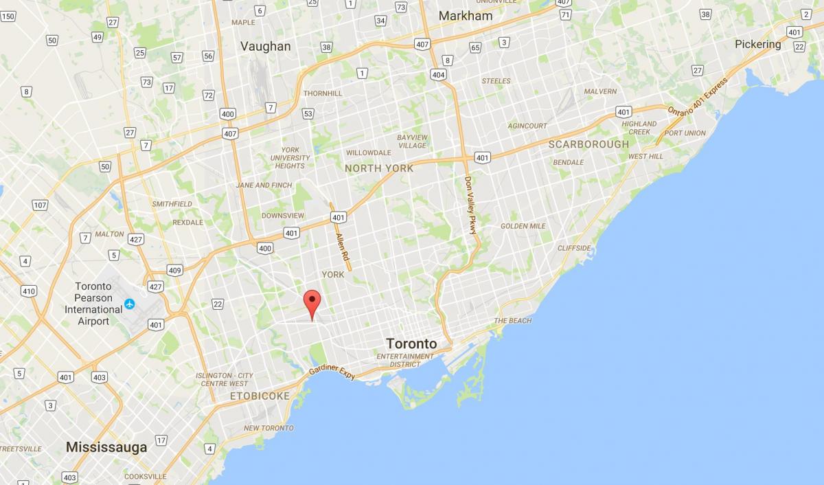 Mappa della Giunzione distretto di Toronto