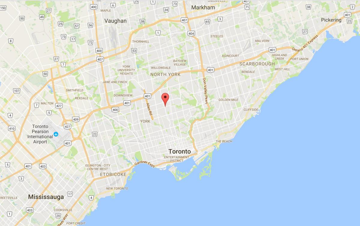 Mappa di Lytton Park district di Toronto