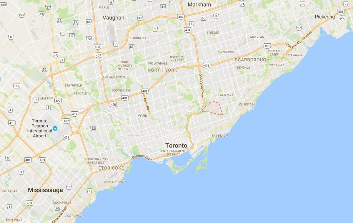 Mappa di O'Connor–Parkview distretto di Toronto