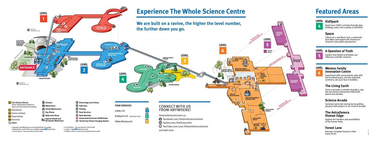 Mappa di Ontario science center