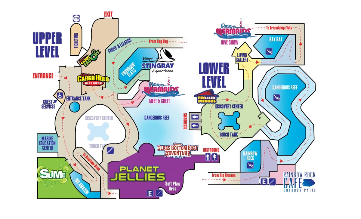 Mappa di Ripley's aquarium