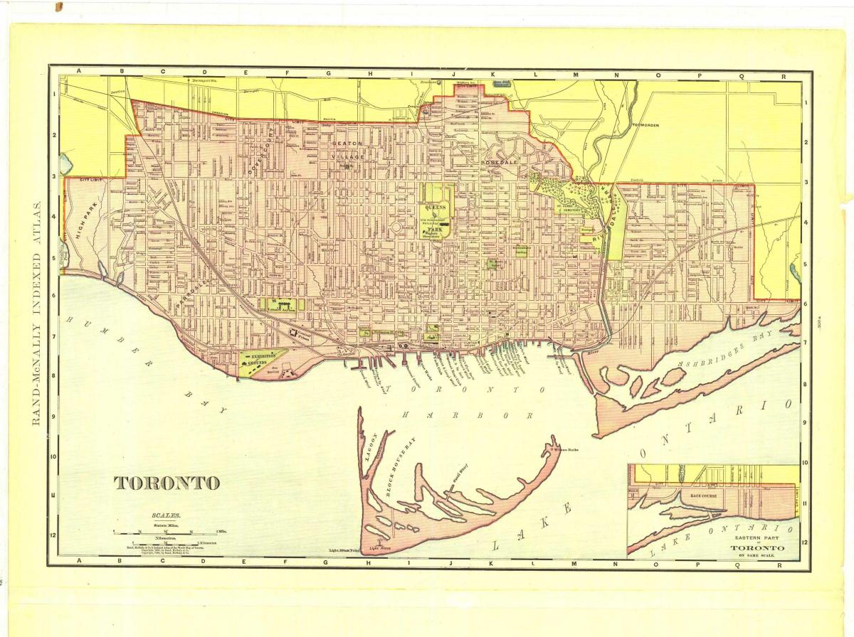 Mappa della storica Toronto
