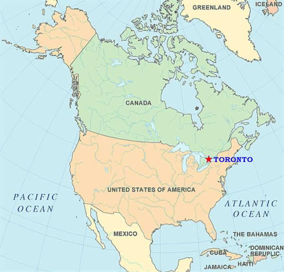Mappa di Toronto, stati uniti