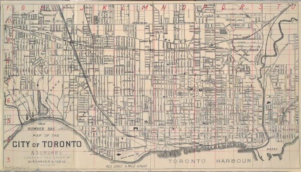 Mappa di Toronto 1902