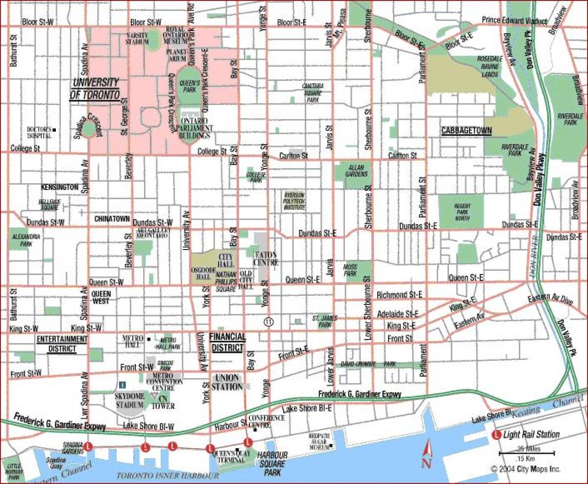 Mappa di Università di Toronto in Canada