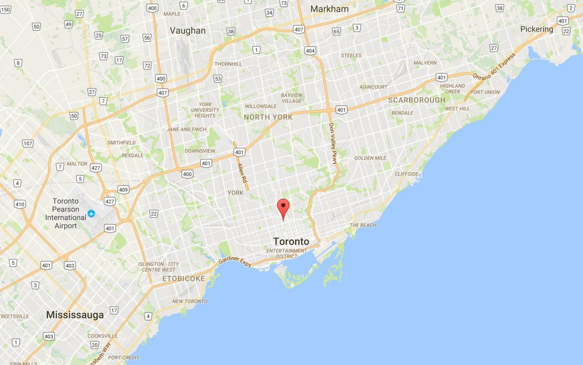 Mappa di Yorkville Toronto