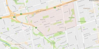 Mappa di Acero Leafneighbourhood Toronto
