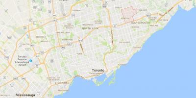 Mappa di Agincourt distretto di Toronto