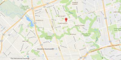 Mappa di Albion road Toronto