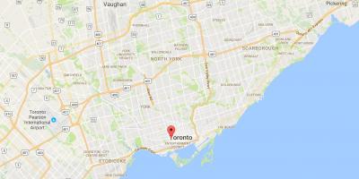 Mappa di Alexandra park district di Toronto