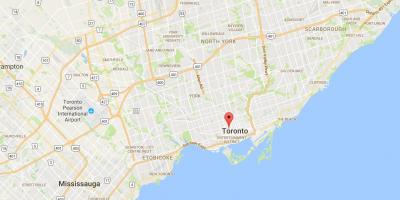 Mappa di Baldwin Villaggio del distretto di Toronto