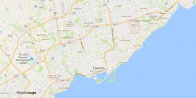 Mappa di Bendale distretto di Toronto