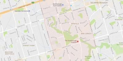 Mappa di Bendale quartiere di Toronto