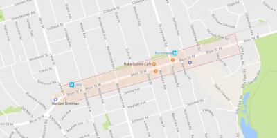 Mappa di Bloor West Village, quartiere di Toronto