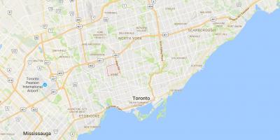 Mappa di Briar Hill–Belgravia distretto di Toronto