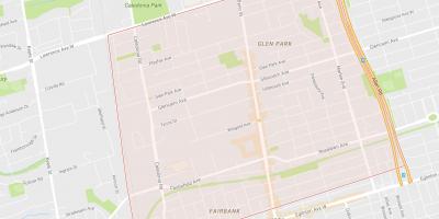 Mappa di Briar Hill–Belgravia quartiere di Toronto