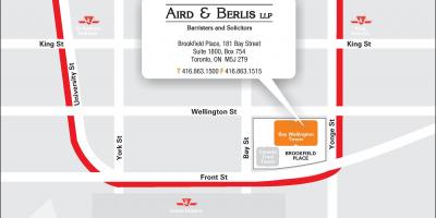 Mappa di Brookfield Place di Toronto