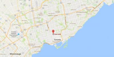 Mappa di Casa Loma distretto di Toronto