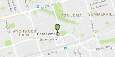 Mappa di Casa Loma Toronto