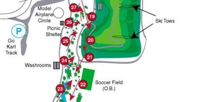 Mappa di Centennial Park campi da golf Toronto
