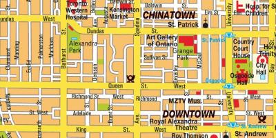 Mappa di Chinatown Ontario