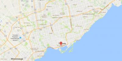 Mappa di CityPlace distretto di Toronto