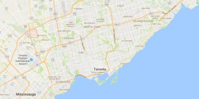 Mappa di Clairville distretto di Toronto