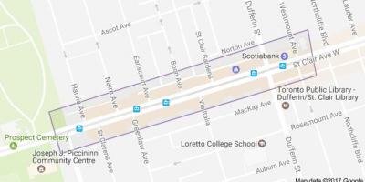 Mappa di Corso Italia a Toronto