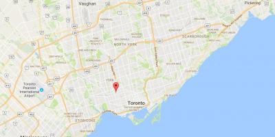 Mappa di Davenport distretto di Toronto