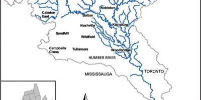 Mappa di fiume Humber