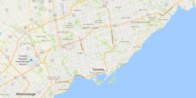 Mappa di Foglia di Acero, distretto di Toronto