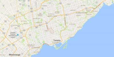 Mappa di Forest Hill district di Toronto