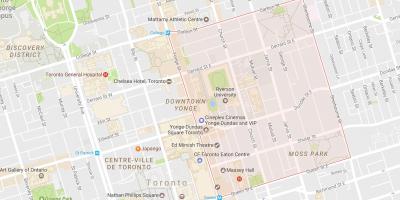 Mappa di Garden District di Toronto