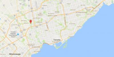 Mappa degli Olmi del distretto di Toronto