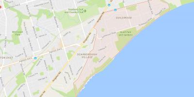 Mappa di Guildwood quartiere di Toronto