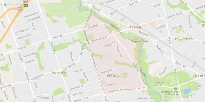 Mappa di Humber Heights – Westmount quartiere di Toronto