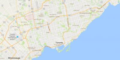 Mappa di Humber Vertice del distretto di Toronto