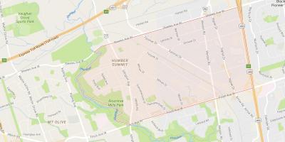 Mappa di Humber Vertice quartiere di Toronto