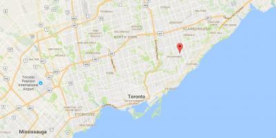 Mappa di Ionview distretto di Toronto