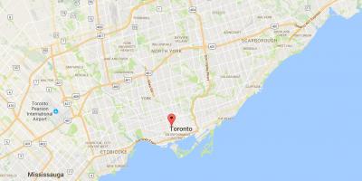 Mappa di Kensington Market district di Toronto